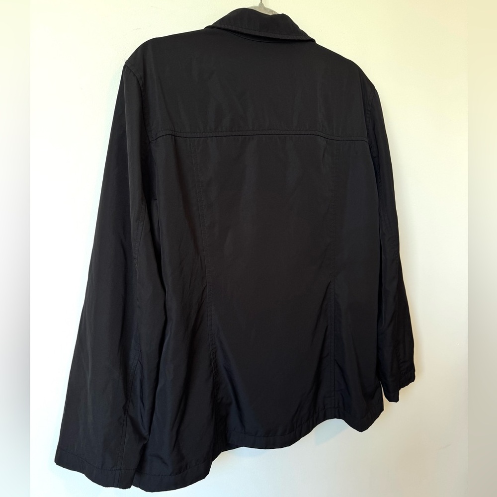 Gap Button Down Rain Shacket In Black - Size Xl - image 7